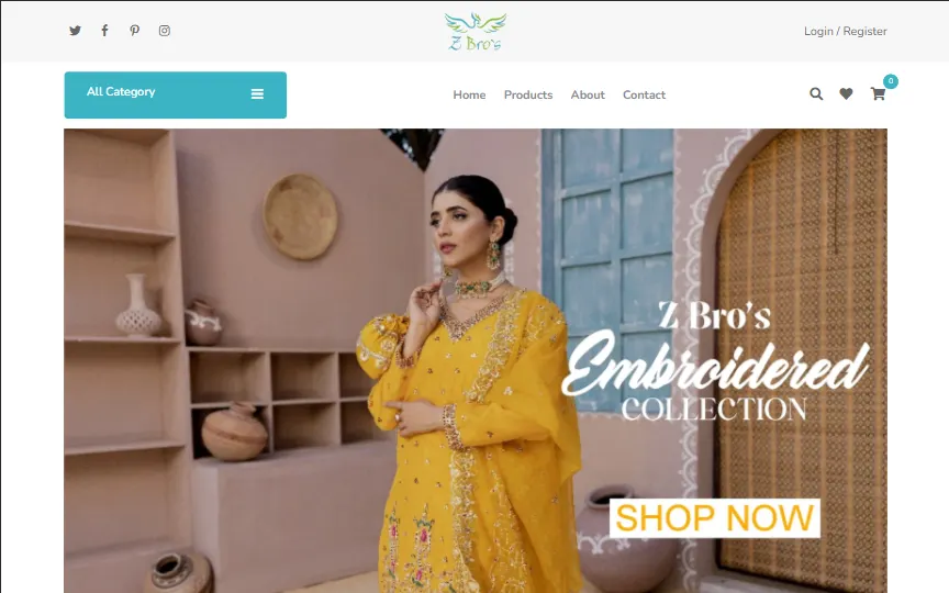 Z Bro's - Ecommerce Website
